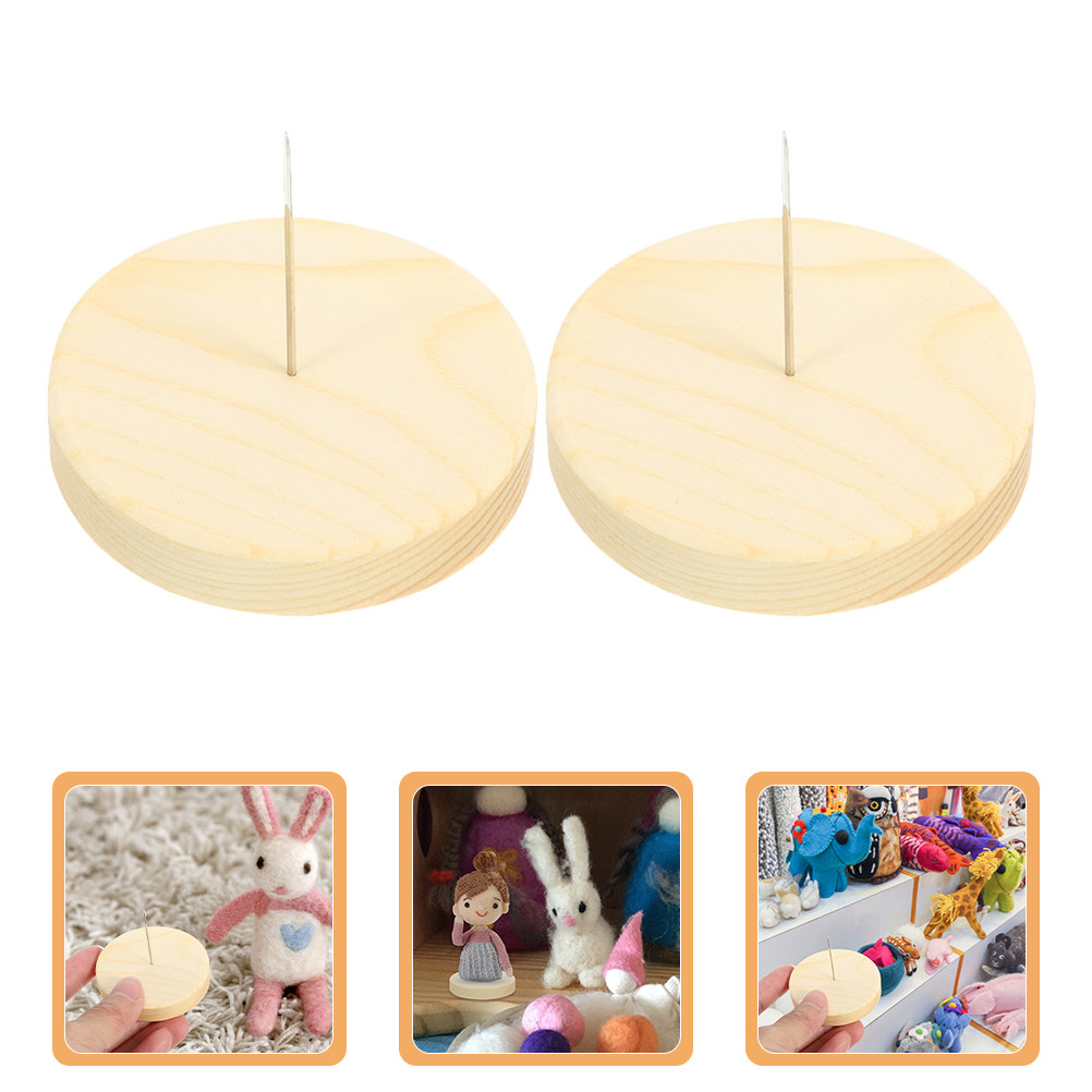 Action Figure Stand - 4Pcs Wool Felt Needle Felting Stand