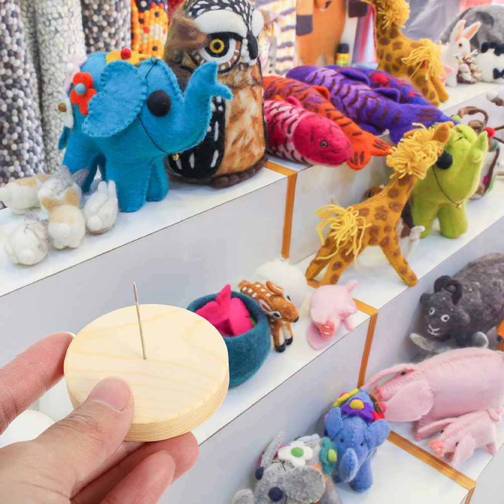 4Pcs Wool Felt Needle Felting  - Action Figure Stand recension och pris