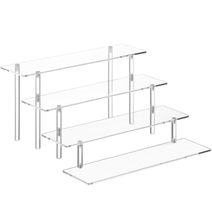 4 Tier Acrylic Perfume Organiz - Display Risers Set recension och pris