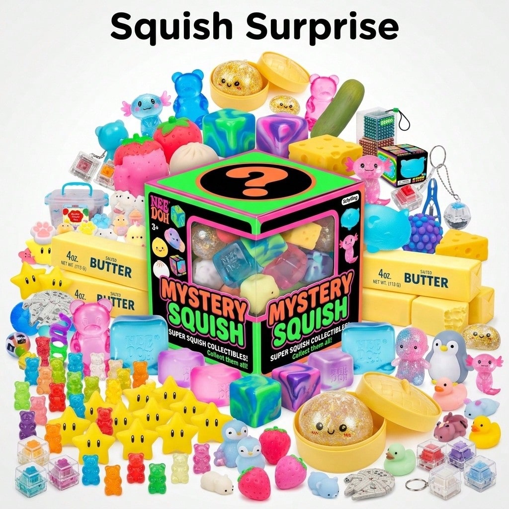 Cute Basic Squishy Blind Box – - Mystery Box Blind Bag recension och pris